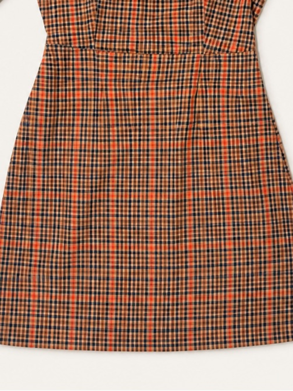 H&M Plaid Long Sleeve Dress Size 10 - Picture 3 of 5